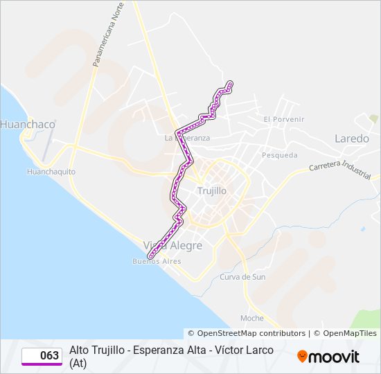063 bus Line Map