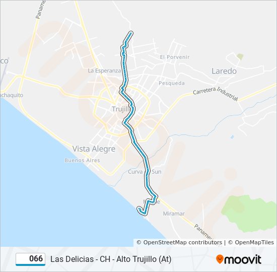 066 bus Line Map
