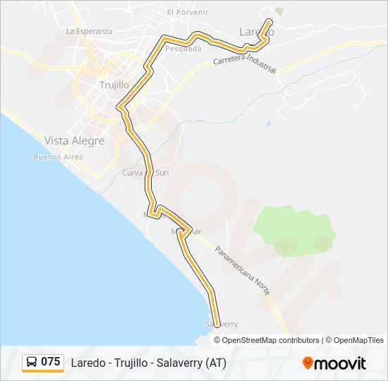 075 Bus Line Map
