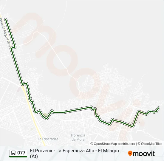 077 Bus Line Map
