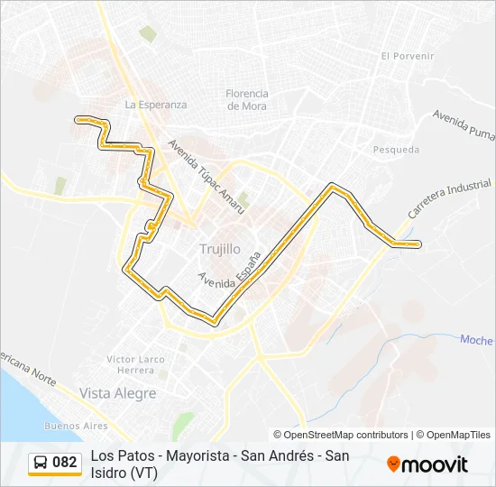 082 Bus Line Map