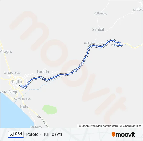 084 Bus Line Map