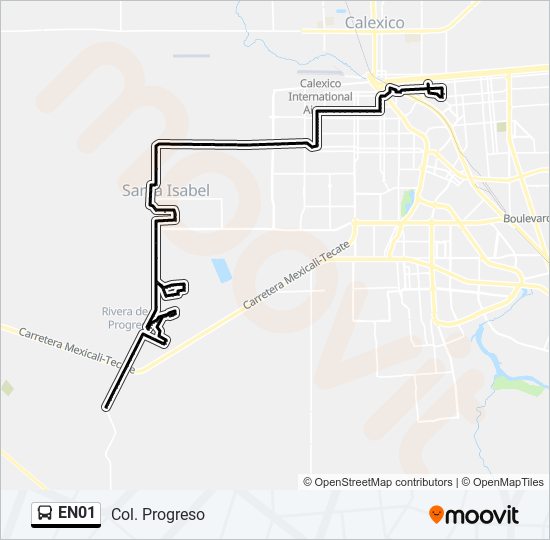 EN01 bus Line Map