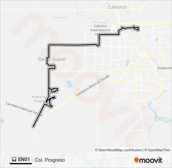 EN01 Bus Line Map