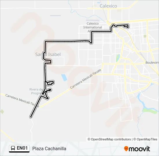 EN01 Bus Line Map