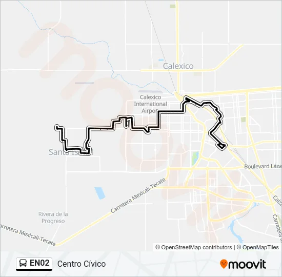 EN02 Bus Line Map