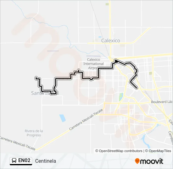 EN02 Bus Line Map