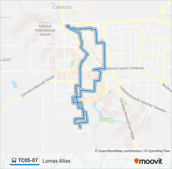 TC05-07 Bus Line Map