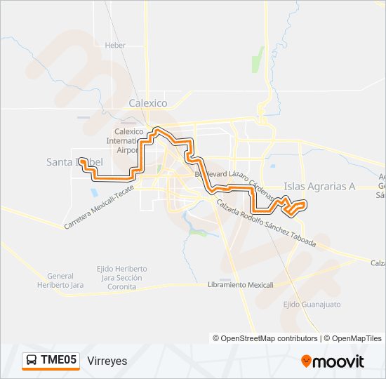 TME05 Bus Line Map