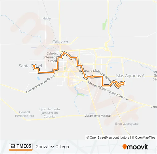 TME05 Bus Line Map