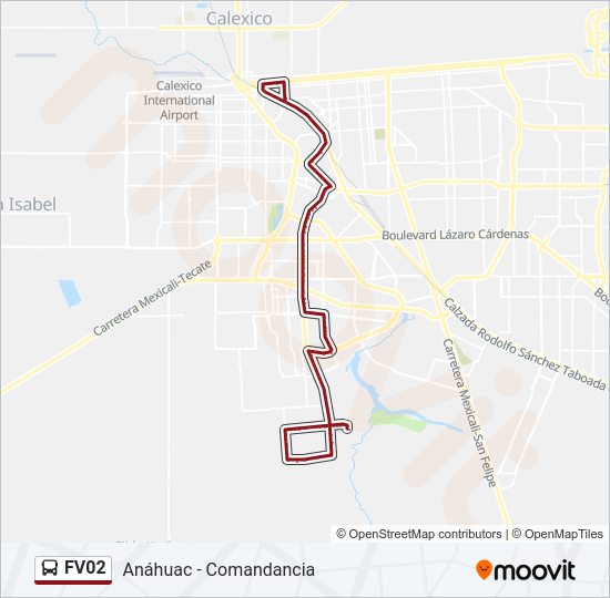 FV02 Bus Line Map