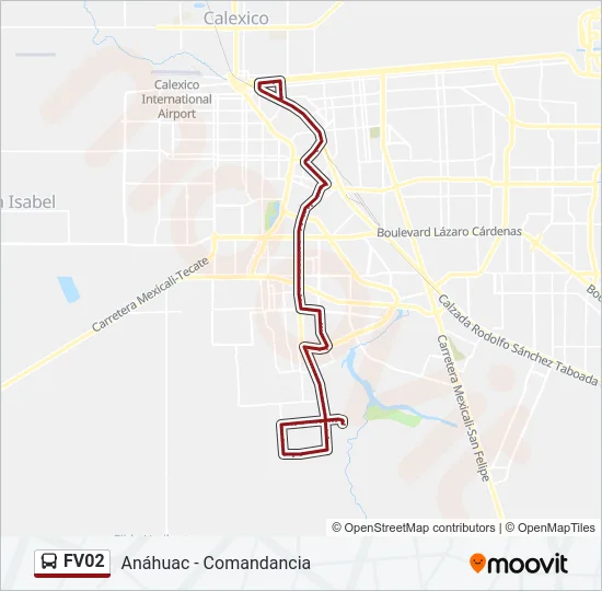 FV02 Bus Line Map