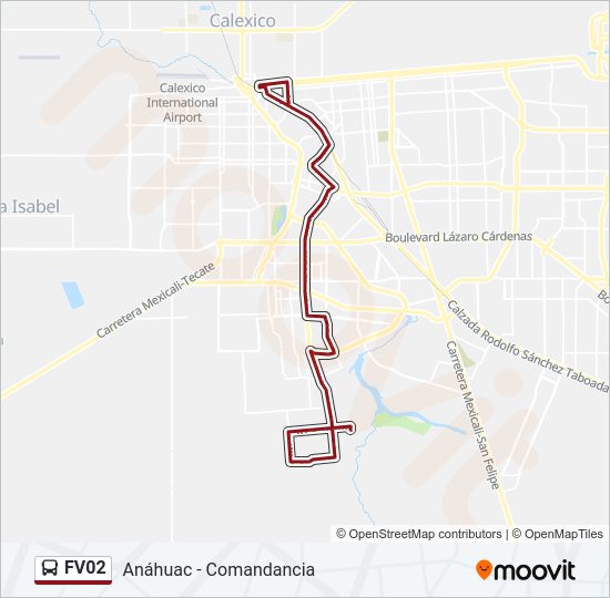 FV02 Bus Line Map