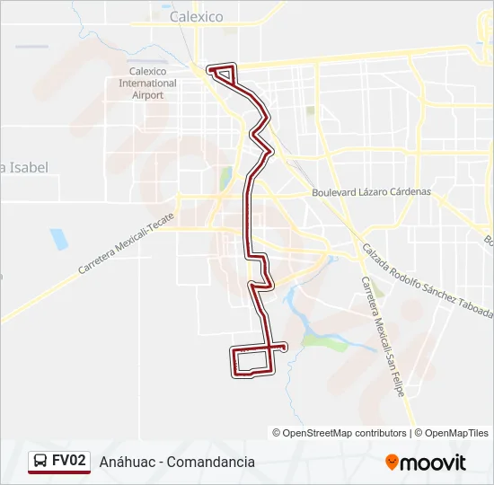 FV02 Bus Line Map