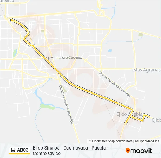 AB03 Bus Line Map