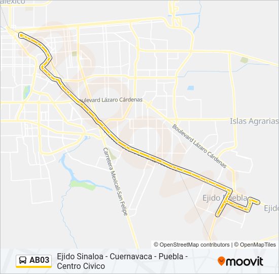 AB03 Bus Line Map