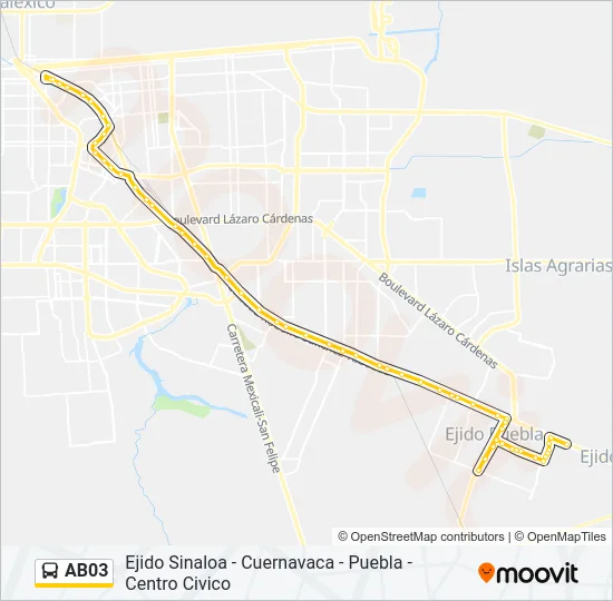 AB03 Bus Line Map