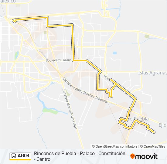 AB04 bus Line Map