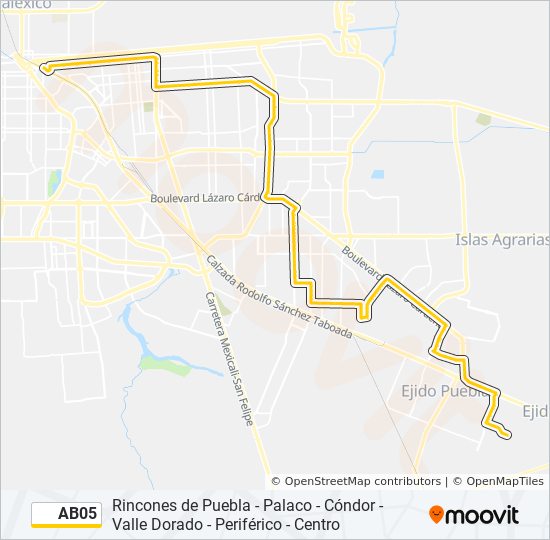 AB05 bus Line Map