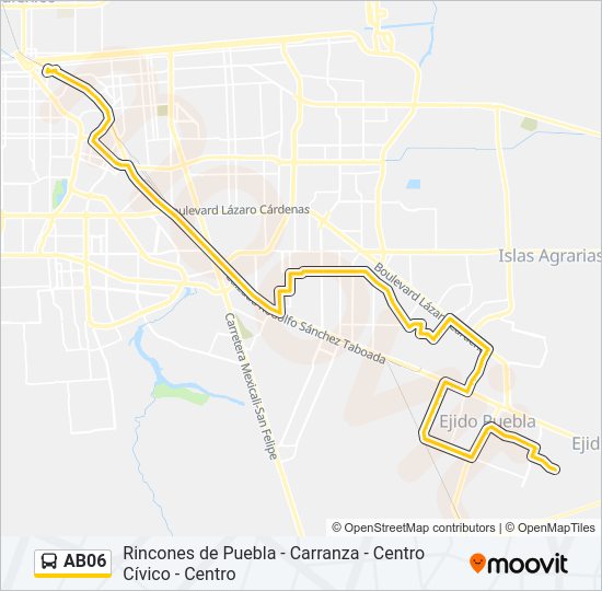 AB06 bus Line Map