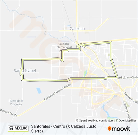 MXL06 Bus Line Map