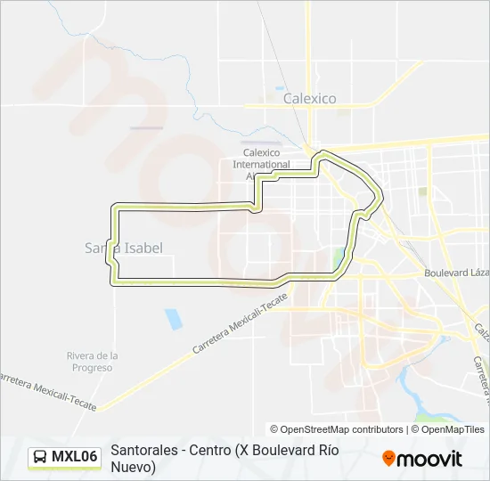 MXL06 Bus Line Map