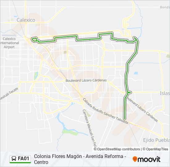 FA01 bus Line Map