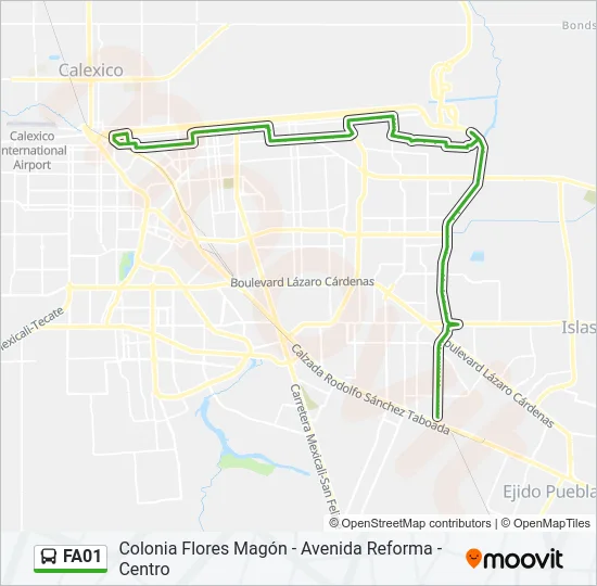 FA01 Bus Line Map