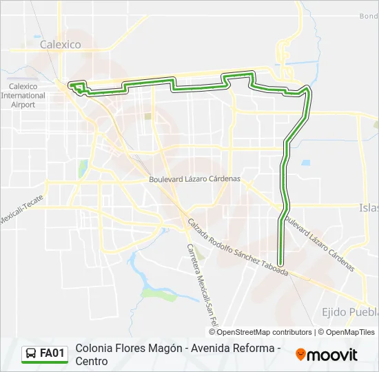 FA01 Bus Line Map