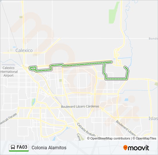 FA03 bus Line Map