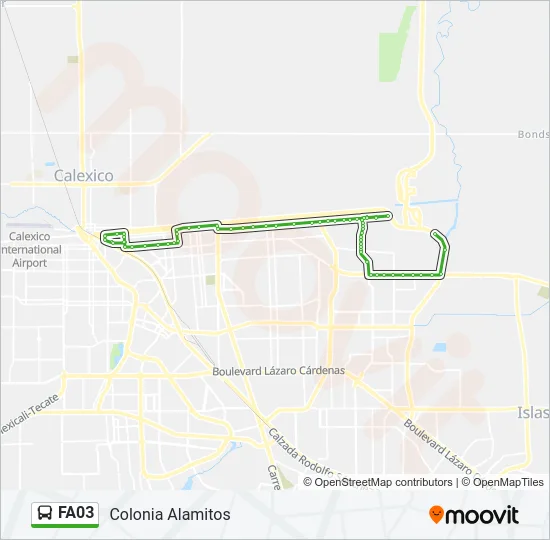 FA03 Bus Line Map