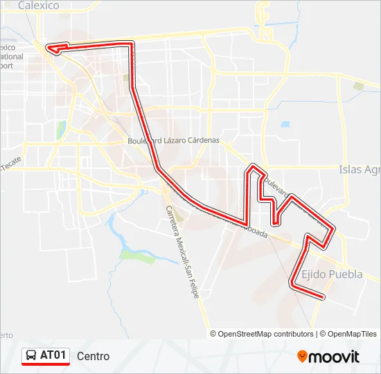 AT01 Bus Line Map