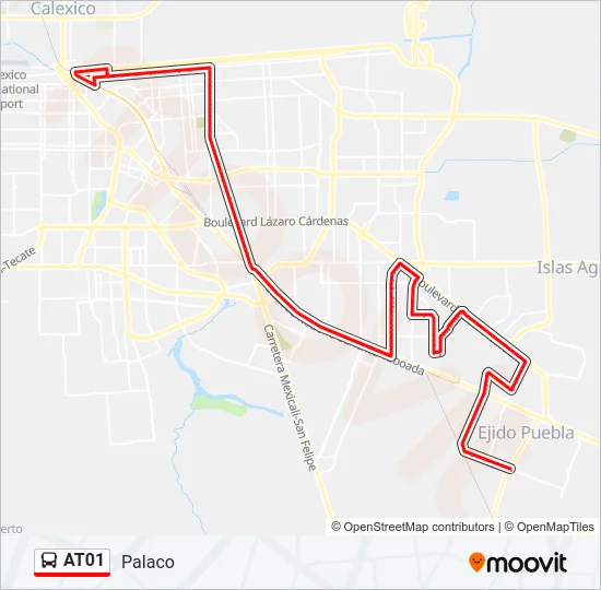 AT01 Bus Line Map