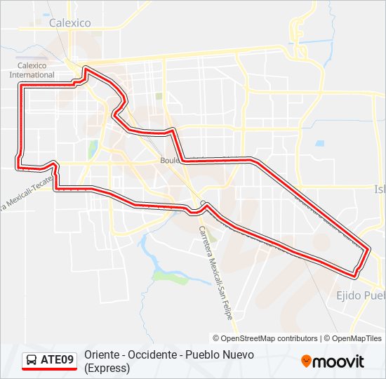 Mapa de ATE09 de Bus