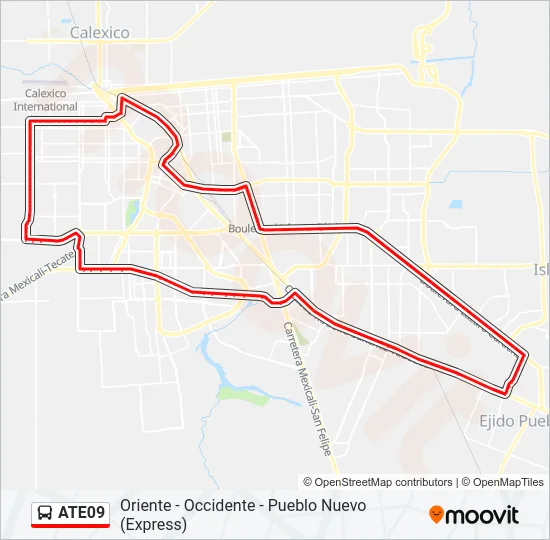 ATE09 Bus Line Map