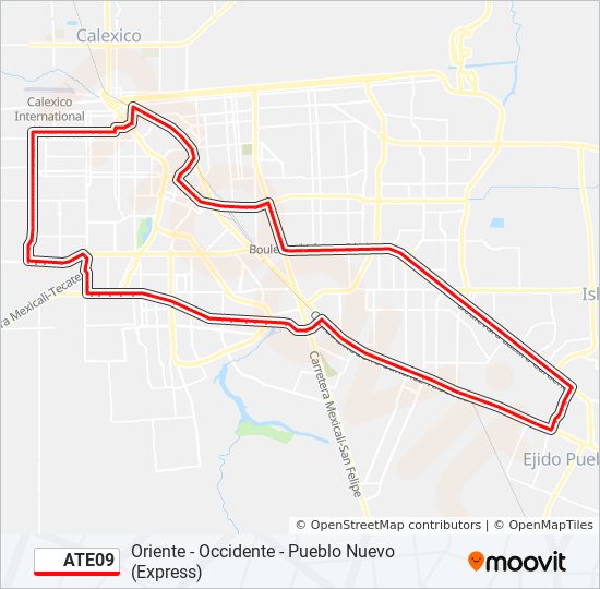 ATE09 bus Line Map