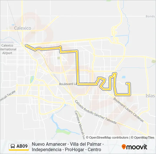 AB09 Bus Line Map