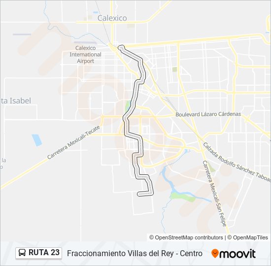 RUTA 23 bus Line Map