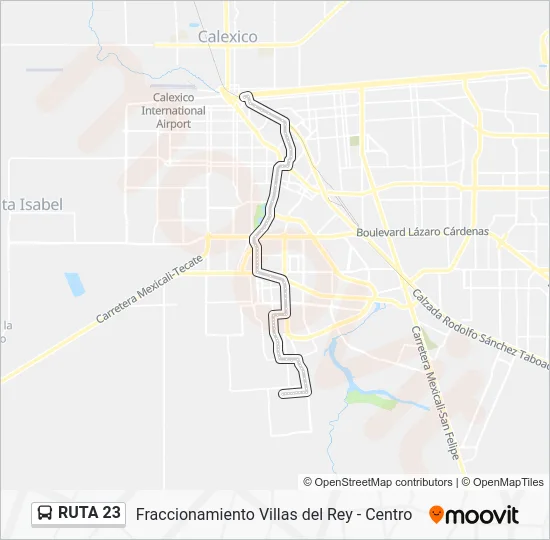 RUTA 23 Bus Line Map