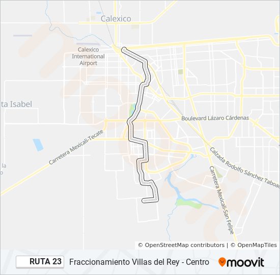 RUTA 23 bus Line Map