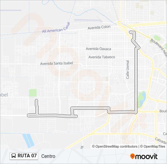 RUTA 07 bus Line Map