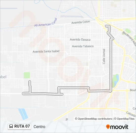 RUTA 07 Bus Line Map