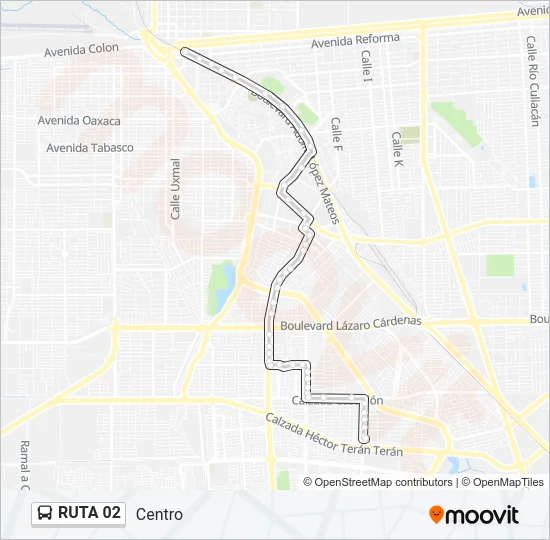 RUTA 02 Bus Line Map