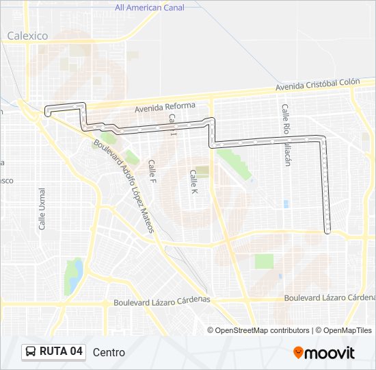 RUTA 04 Bus Line Map