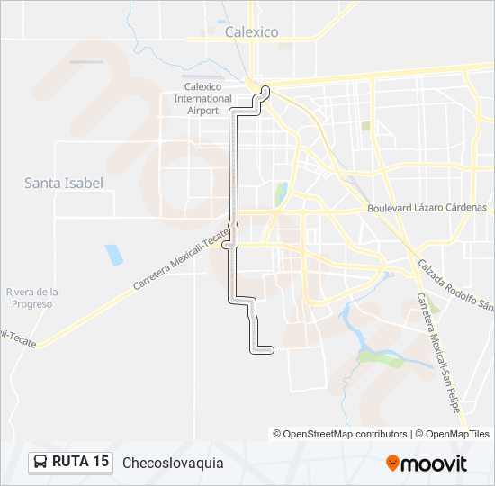 RUTA 15 bus Line Map