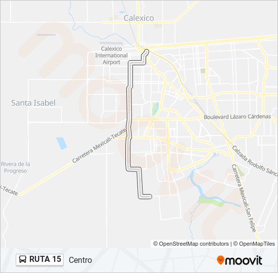 RUTA 15 bus Line Map