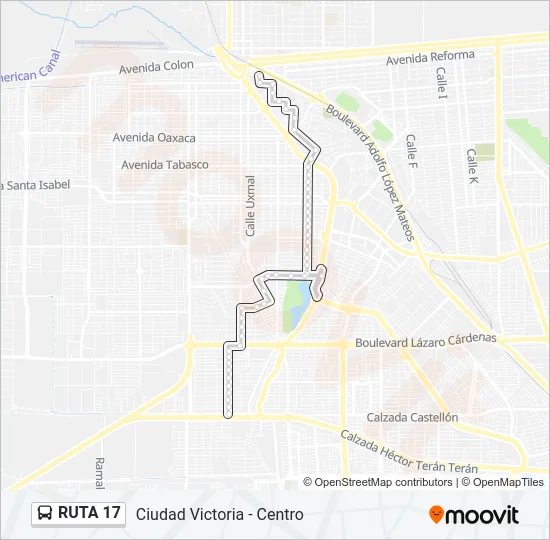 RUTA 17 Bus Line Map