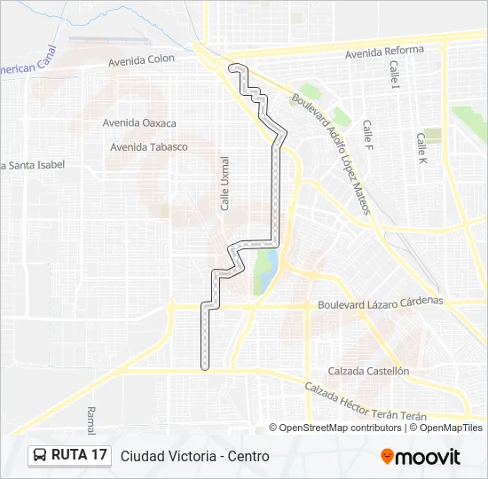 RUTA 17 Bus Line Map