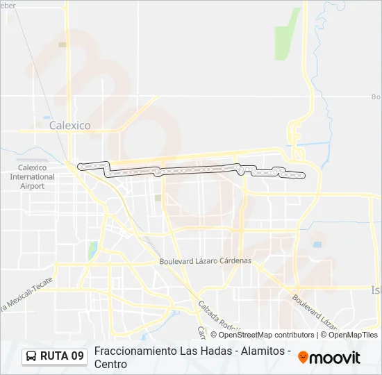 RUTA 09 Bus Line Map