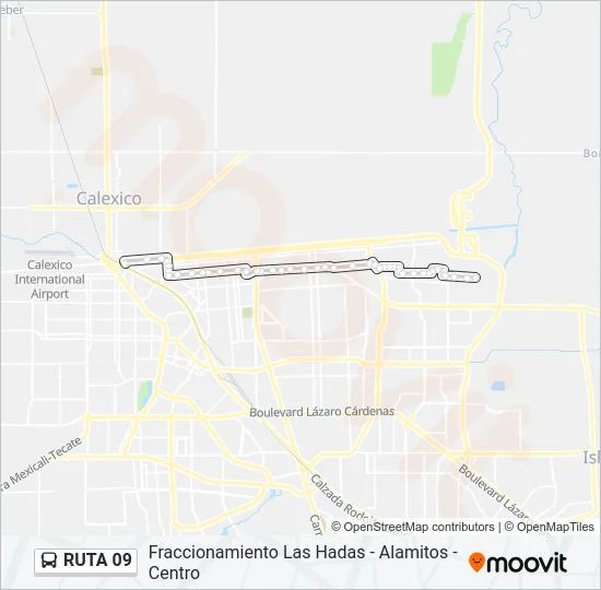 RUTA 09 Bus Line Map